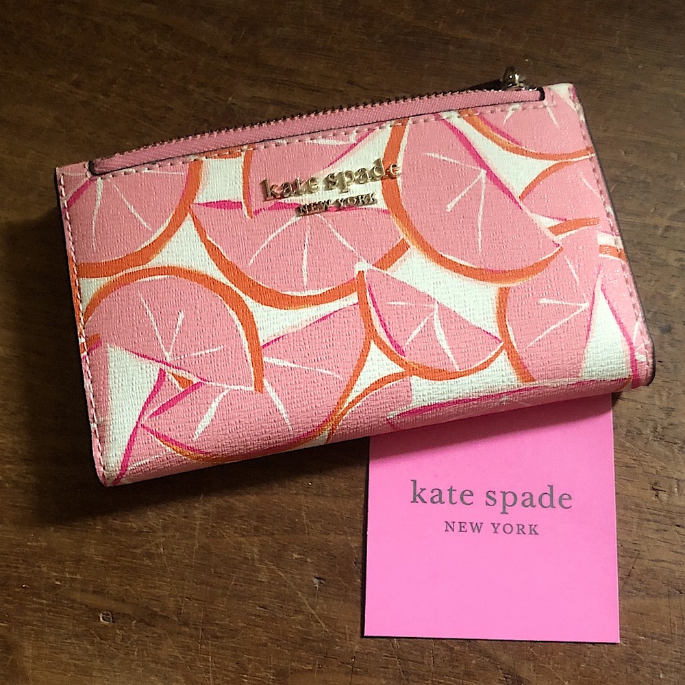 Kate Spade grapefruit print wallet